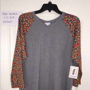 NWT XL Lularoe Randy baseball tee